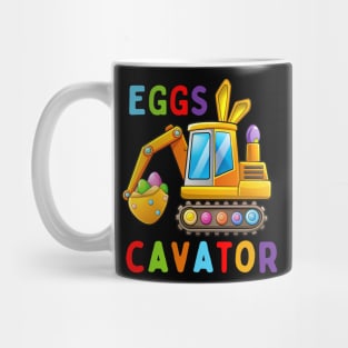 Eggscavator Egg Hunting Kids Toddler Boys Excavator Easter Mug